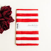 Crimson (Stripes) Tea Towel