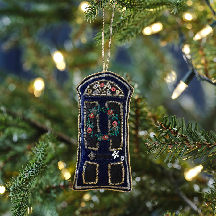 Hanging Christmas Tree Door Velvet Decoration