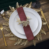 Gold Fern Wreath Christmas Table Place Mats - Set of 4