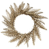 Gold Fern Wreath Christmas Table Place Mats - Set of 4