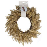 Gold Fern Wreath Christmas Table Place Mats - Set of 4