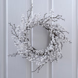 White Berry Christmas Door Wreath - 45cm