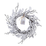 White Berry Christmas Door Wreath - 45cm