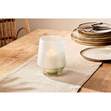 Dera Etched Glass Tealight Holder - Clear