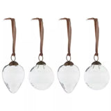 Anara Etched Glass Baubles – Set of 4
