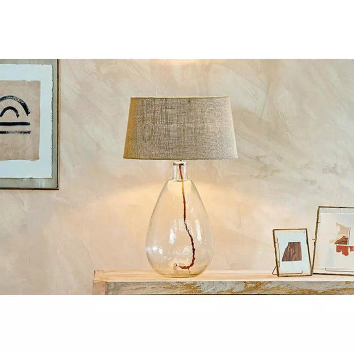 Baba Glass Large Tall Lamp - Clear Glass