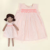 Hand Smocked Polka Dots Net Dress