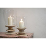Eluru Mango Wood Hurricane Lantern