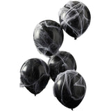 Spiders and Cobwebs Halloween Balloons (Pack of 5)