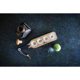 Gentlemen's Hardware Serving Paddle & Shot Glasses