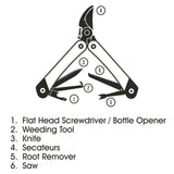 Gentlemen's Hardware 6 in 1 Garden Multi Tool