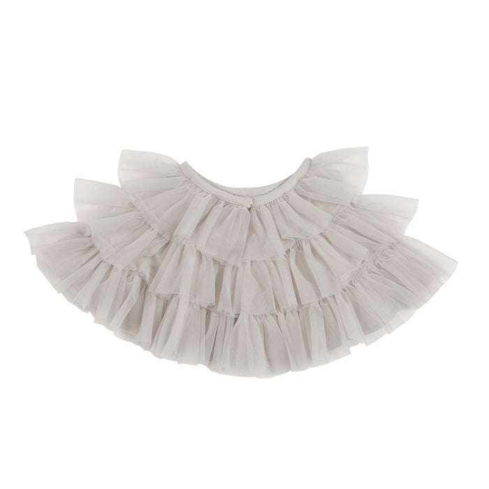 Tutu Chiffon Frill Cape - Dove Grey