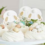 Gold Bunny Bum Cupcake Toppers