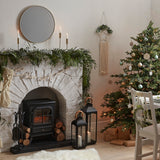 Snowy Evergreen Foliage Garland with White Berries