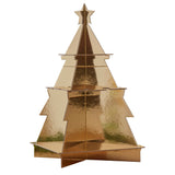 Gold 3D Christmas Tree Treat and Drinks Stand