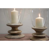 Eluru Mango Wood Hurricane Lantern
