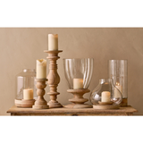 Naryla Mango Wood Hurricane Lantern