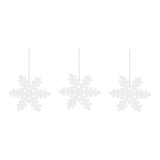 Set of 3 Porcelain Snowflakes