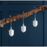 Set of 3 Porcelain Acorns