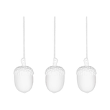 Set of 3 Porcelain Acorns