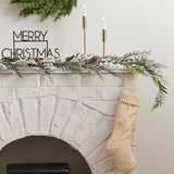 Snowy Evergreen Foliage Garland with White Berries
