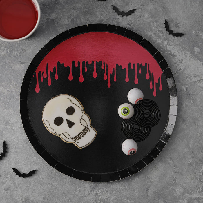 Blood Drip Paper Halloween Plates (Pack of 8)