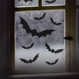 Spooky Black Bat Halloween Window Stickers